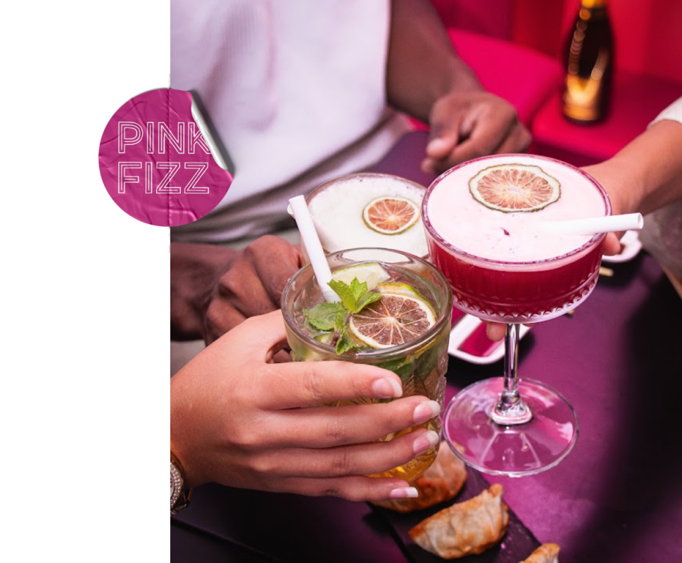 Les Cocktails - Pink Fizz - restaurant Paris - restaurant a faire Paris